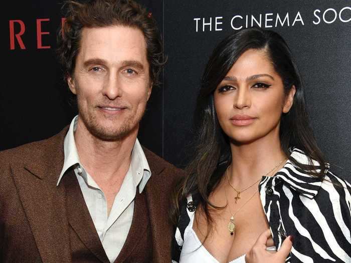 Camila Alves and Matthew McConaughey: 13 years