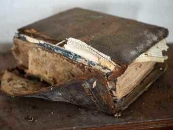 Even the bible is slowly falling apart.