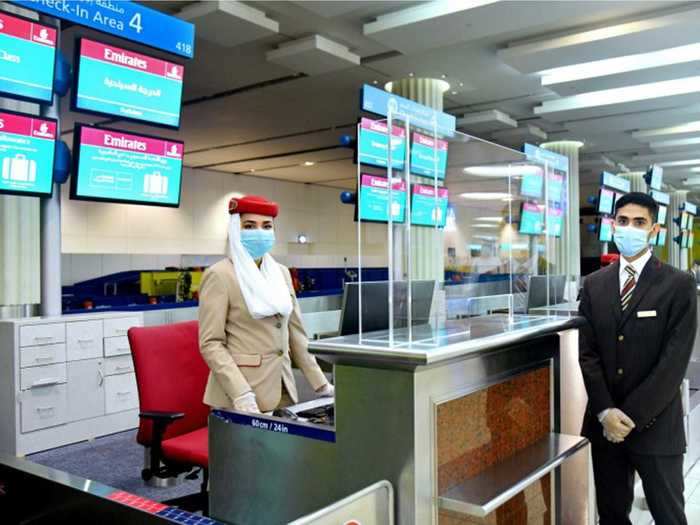 Its home airport of Dubai International Airport is also requiring the use of personal protective equipment for anyone coming through its doors.