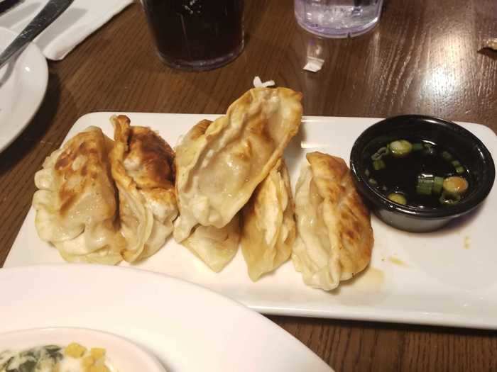 Potstickers and edamame are easy go-tos.