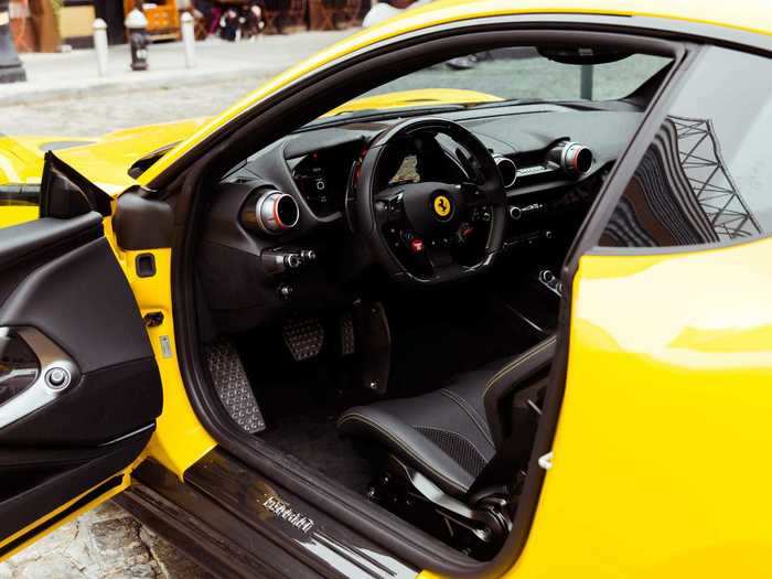 The cockpit is fantastically luxurious. A handbuilt, 6.5-liter V12 makes an astounding 789 horsepower, with peak torque of 530 pound-feet and a redline to 8,900 rpm. Top speed is 211 mph.