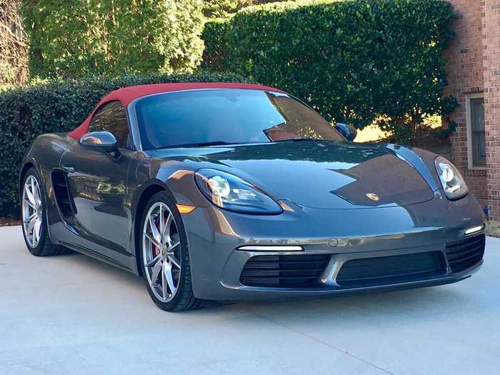 The Porsche 718 Boxster.  The base Boxster starts at about $57,000, while the Boxster S starts at over $68,000. Our option-laden S-variant test car left the showroom at $89,690.