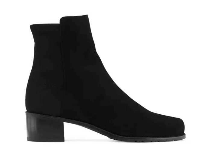 A simple black ankle boot