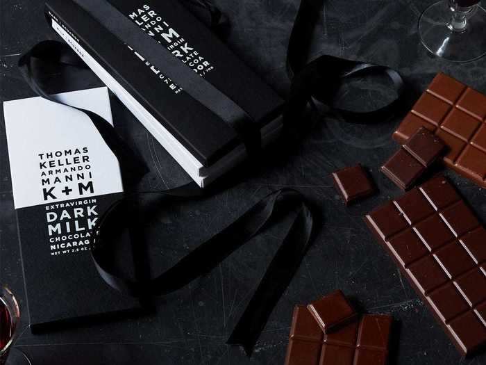 Decadent chocolate bars that contain EVOO instead of cocoa butter