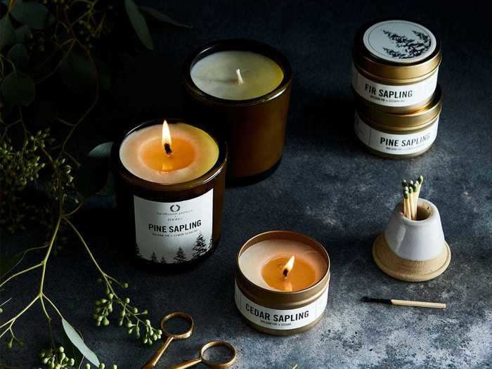 Candles that smell like the forest