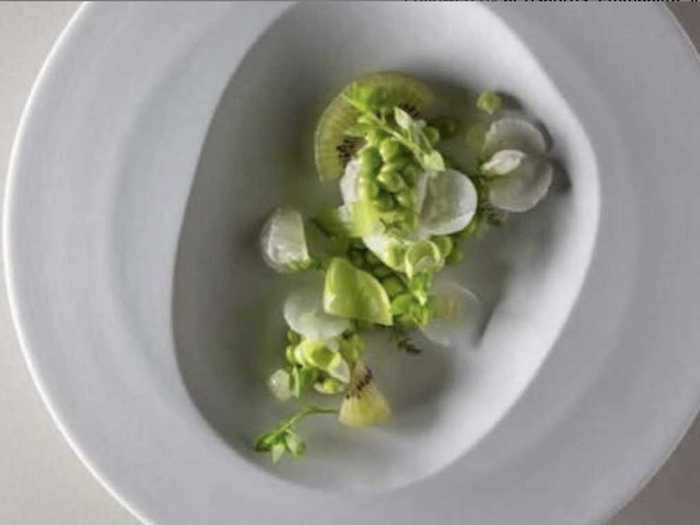 Or try to master The Green, a dish served at Mauro Colagreco