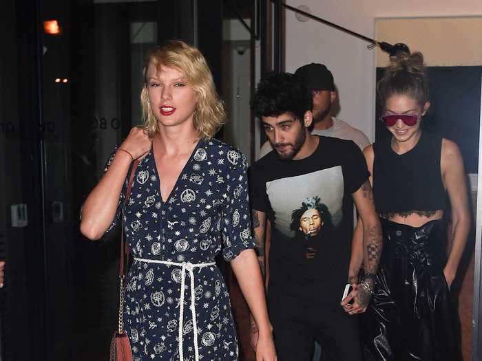 December 2016: Zayn collaborated on a song with Taylor Swift, one of Hadid