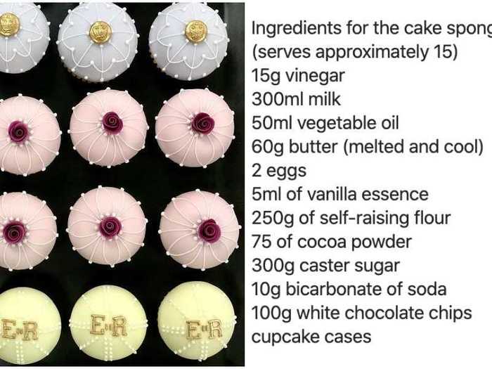 The royal family posted the cupcake recipe on social media, along with pictures of the finished product.