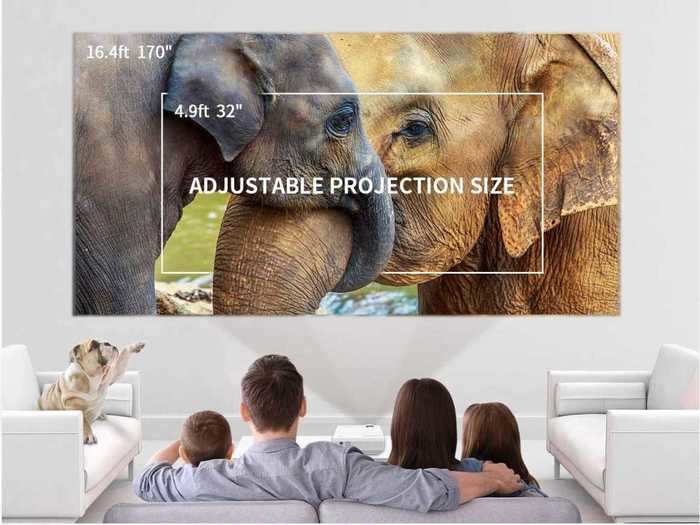 A projector that can make any wall into a movie screen