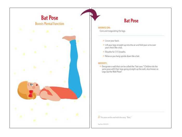 Visual aids to help young yogis learn poses