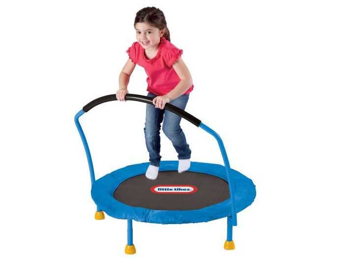 A small, safe trampoline for bouncing