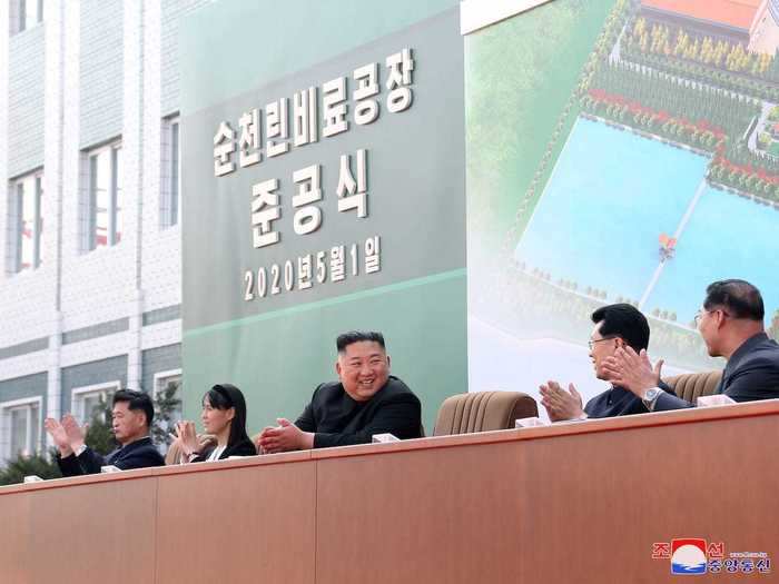 After weeks of intense speculation about his health, North Korean leader Kim Jong Un made his first public appearance on Saturday, according to official news agency KCNA.