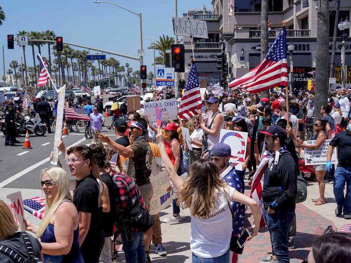 Most people who joined the protest did not wear facemasks nor follow social distancing guidelines.