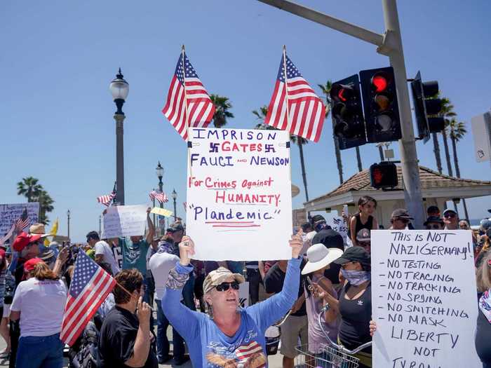 And there were also plenty of placards with messages for the authorities.