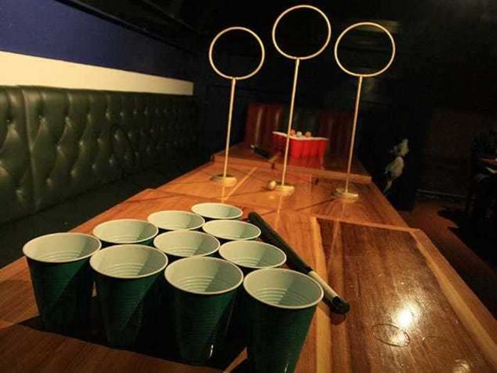 Saturday is the perfect time for a Quidditch Pong tournament.