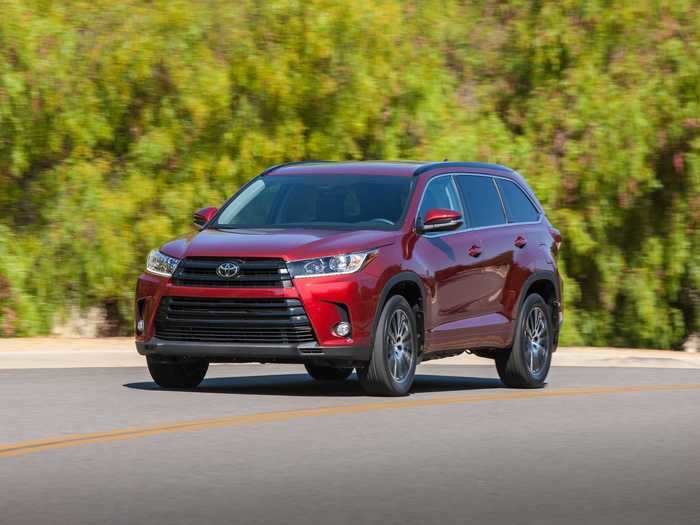 12. Toyota Highlander: -16.1%