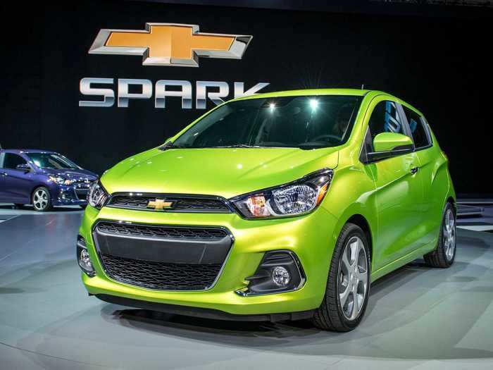 6. Chevrolet Spark: -17.1%