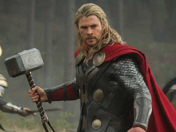 Chris Hemsworth has five of Thor