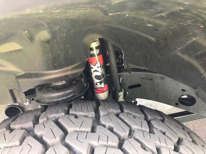 There are FOX off-road shocks front ...