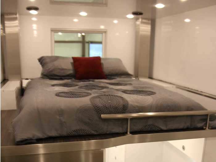 The bedrooms are also equipped with reading lights and a headboard that has a 120-volt and USB outlet.