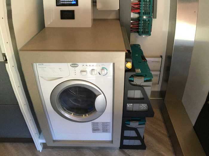 A washer and dryer can be selected as an optional upgrade.