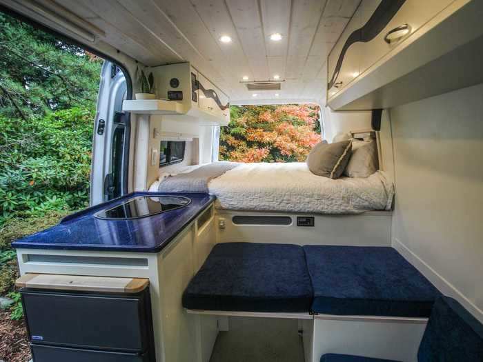 The interior of the van is also insulated.