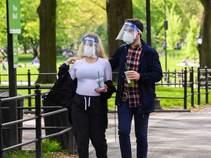 Parks have remained open in the city, with public health experts saying that they are generally regarded as a relatively low-risk environment for illness transmission.