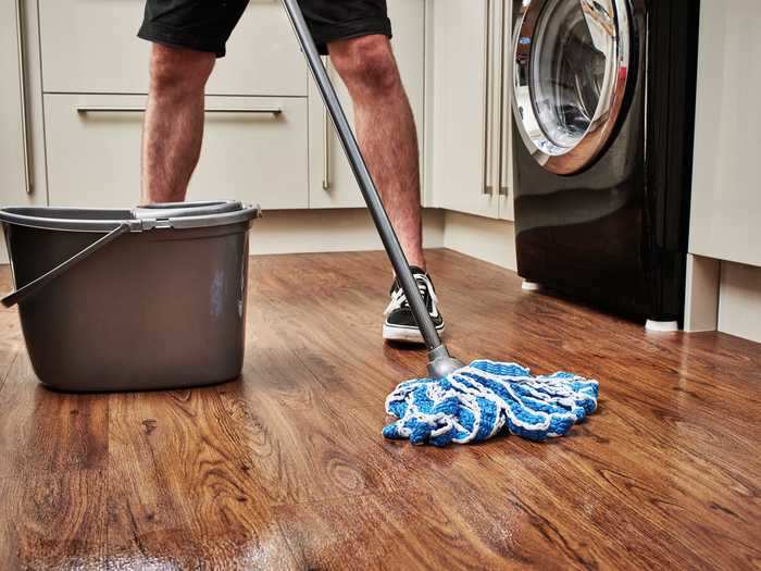 Clean your floor with various home remedies.