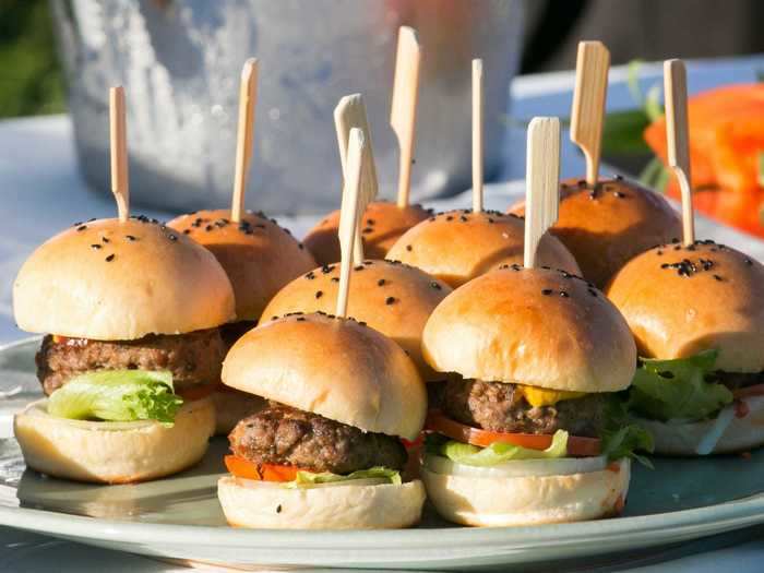 Frozen sliders or burgers with buns are better when made from scratch.