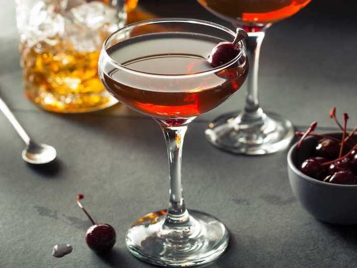 A smoked Manhattan