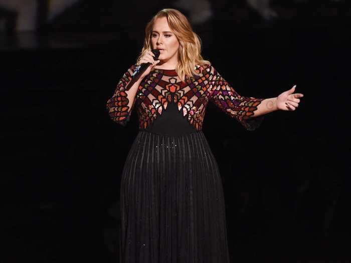 During the Grammys that year, Adele also performed twice.