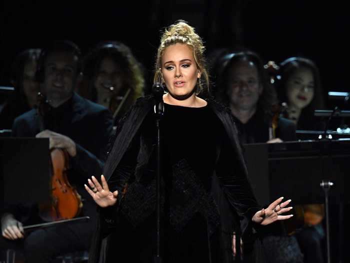 That night, Adele also performed during an emotional tribute to the late musician George Michael.