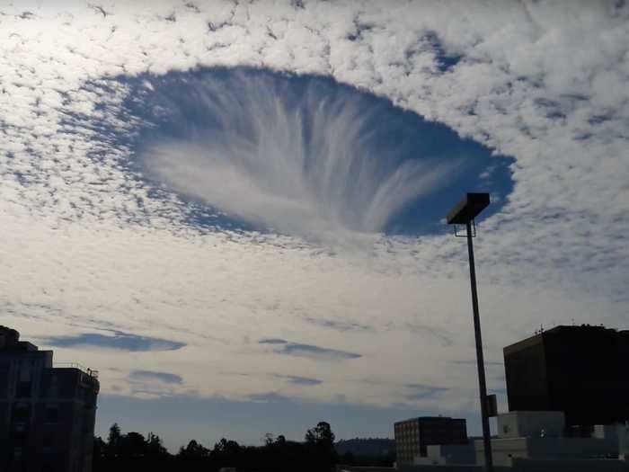 Mysterious clouds formed over Myrtle Beach, South Carolina, in 2011, prompting conspiracy theories.