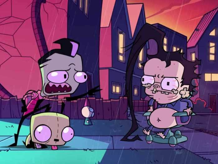 1. "Invader Zim: Enter the Florpus" is about Zim, an evil alien, and his human nemesis, Dib, the only thing standing in the way of Zim