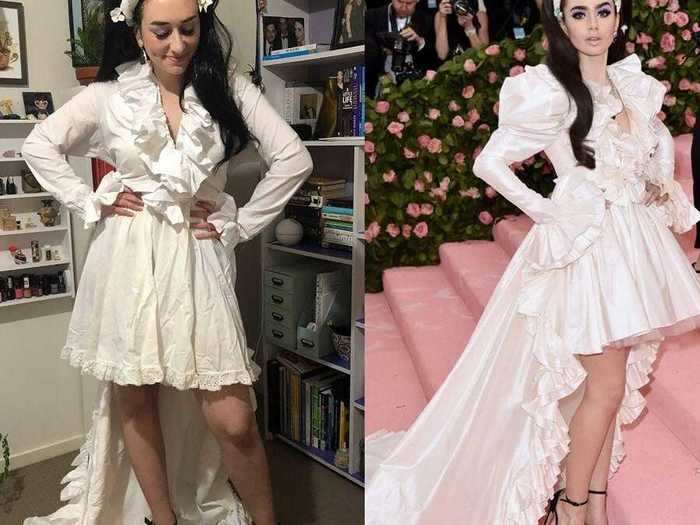 Gabrielle Angelone, a customer service manager in Australia, chose to recreate Lily Collins