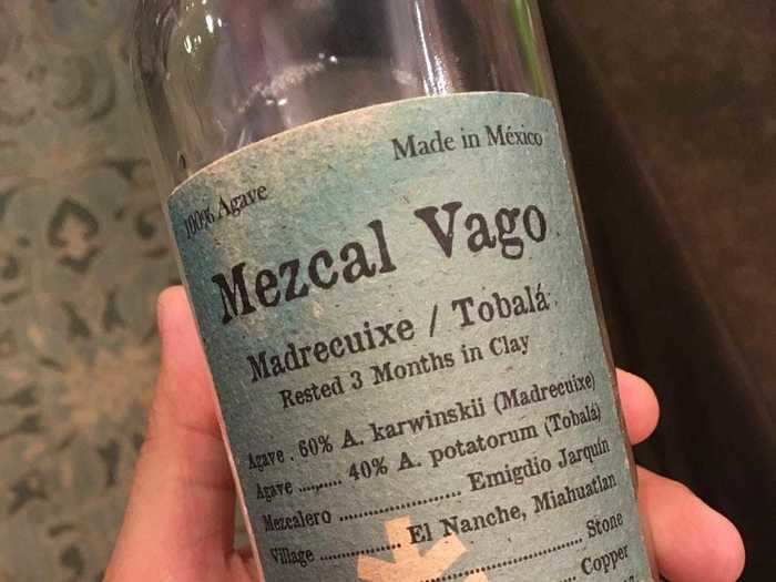 11. Mezcal Vago Madrecuixe