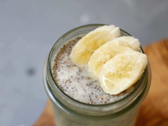 Mix chia seeds with dairy or plant milk for a satisfying morning pudding.