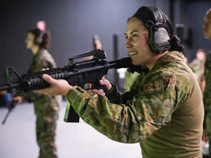 The WTSS can be compared to the US Marines Corps Indoor Simulated Marksmanship Trainer — Enhanced. The ISMT-E, like the WTSS, allows troops to practice shooting and live-fire scenarios indoors before ever firing live ammunition.