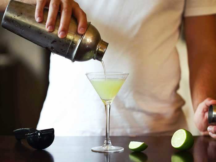 Use a cocktail shaker to combine your ingredients, instead of mixing directly in the glass. If you don