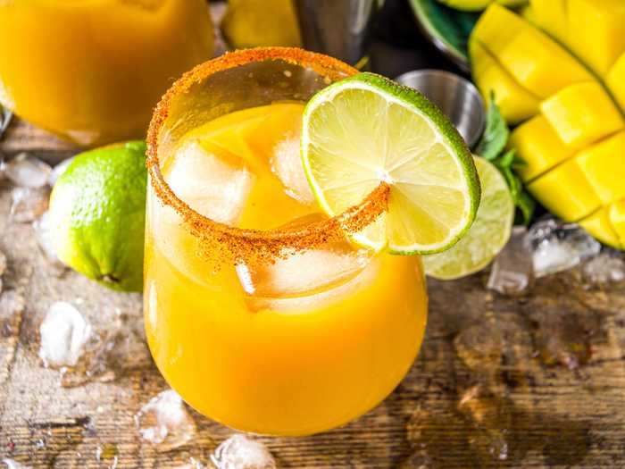 Adding fruits like mango can add a lot more flavor to your margaritas.