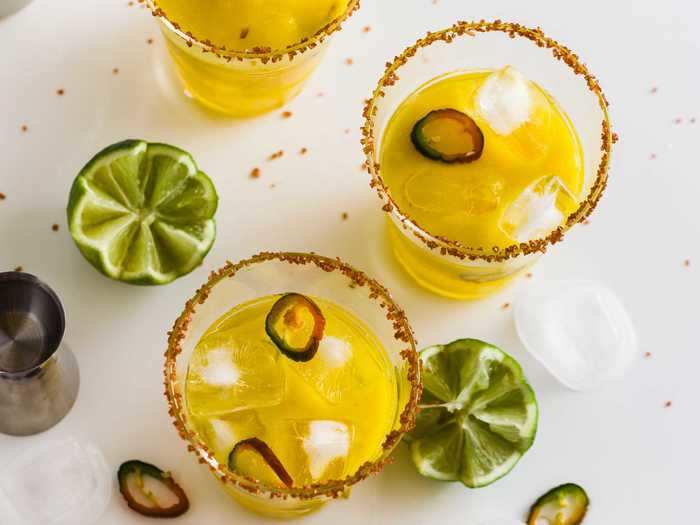 Spicy margaritas with jalapeños and chili salt rims are one of the most common — and delicious — ways to enjoy a margarita.