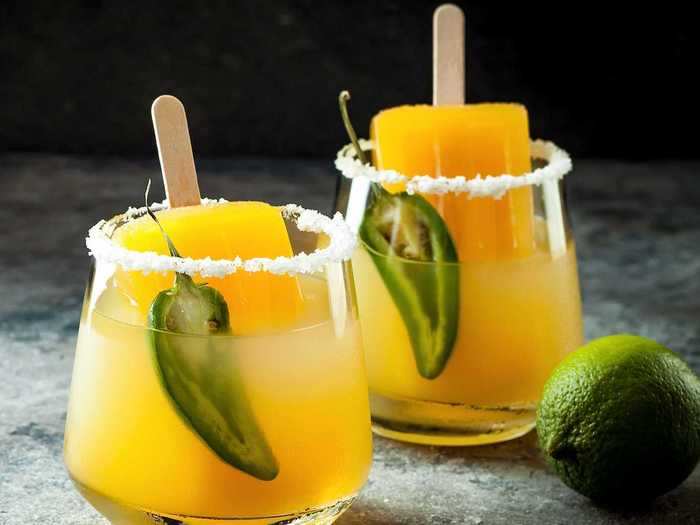 Adding a frozen popsicle to your margarita is a fun way to elevate your cocktails.