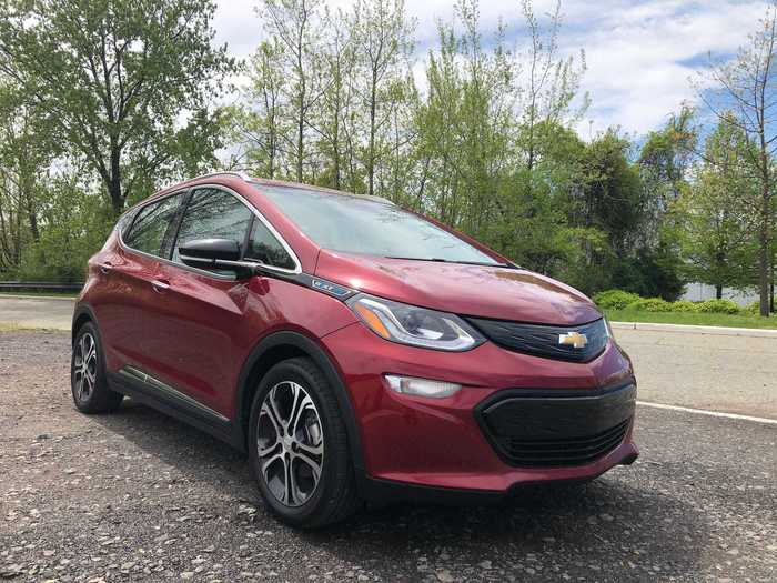 The Bolt remains a subcompact hatchback, a modest platform for such an important vehicle. The base price was $41,020, but a few thousand bucks in extras took the sticker to $44,130, as-tested.