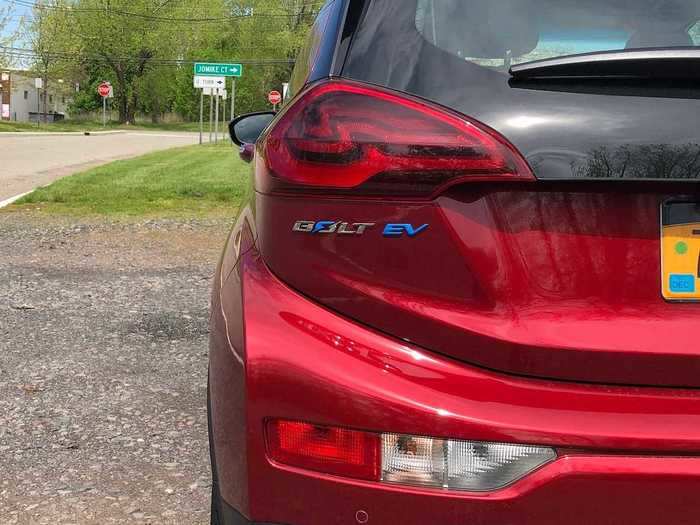 The Bolt EV nameplate appears both on the flanks and the rear.