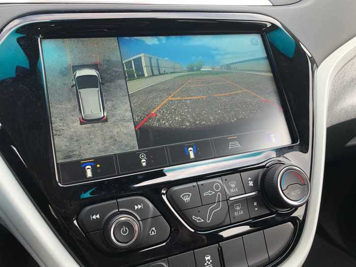 The cameras are pretty crisp, and my Bolt also had some driver-assist goodies, including forward-collision alert and lane-departure warnings.
