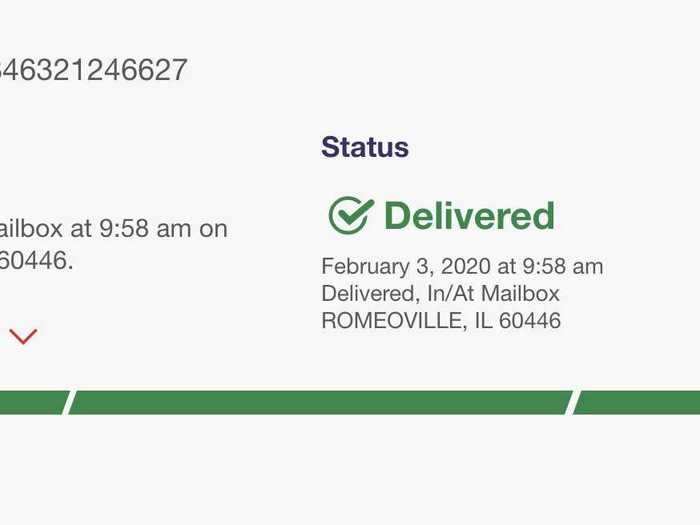 On February 3, my return made it back to a SKIMS shipping facility in Illinois.