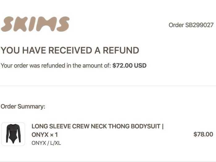 On February 11, I got an email that I had received a refund.