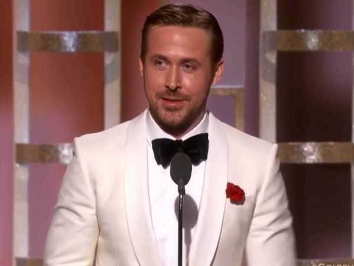 January 2017: Gosling won a Golden Globe award and dedicated it to Mendes.