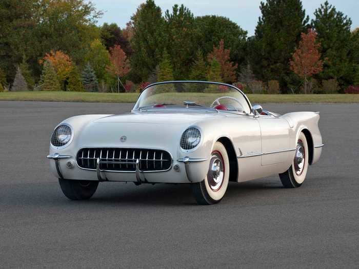 As of 1955, the car was available with a 265 cubic-inch small-block V8 and a three-speed manual transmission.