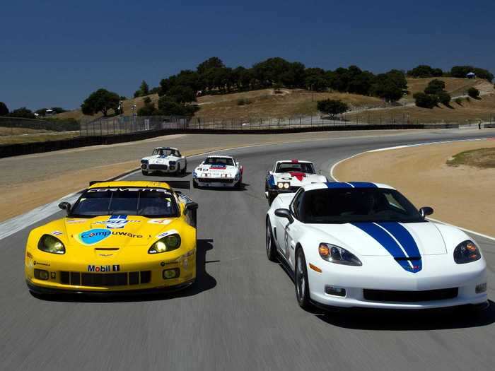 Here are some Corvettes celebrating the brand